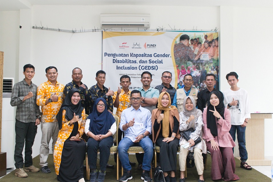 Perkuat Nilai Kesetaraan dan Keadilan, Pundi Sumatra Gelar Pelatihan Penguatan GEDSI
